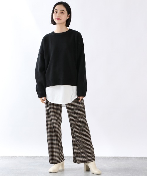 LOWRYS FARM（ローリーズファーム）の「ＢＦ＊ニットプルオーバー　923302（ニット/セーター・レディース・ベージュ/アイボリー/オレンジ/ブラック/パープル・FREE）」の10枚目の写真