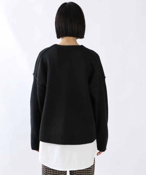 LOWRYS FARM（ローリーズファーム）の「ＢＦ＊ニットプルオーバー　923302（ニット/セーター・レディース・ベージュ/アイボリー/オレンジ/ブラック/パープル・FREE）」の13枚目の写真