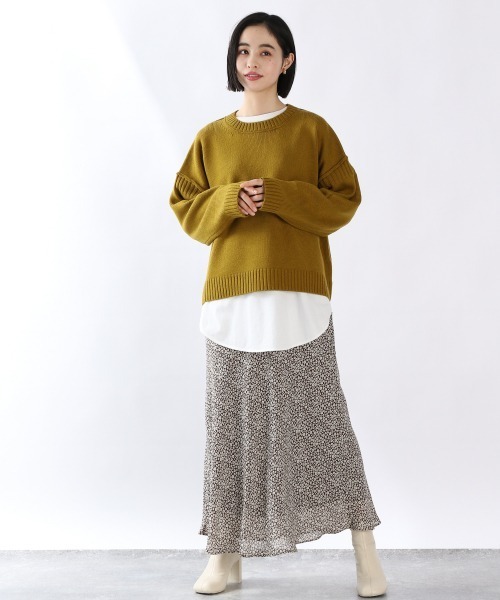 LOWRYS FARM（ローリーズファーム）の「ＢＦ＊ニットプルオーバー　923302（ニット/セーター・レディース・ベージュ/アイボリー/オレンジ/ブラック/パープル・FREE）」の21枚目の写真