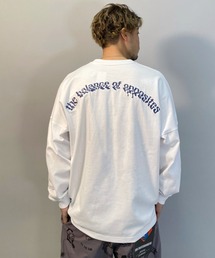 RVCA/ルーカ　ルーズシルエット　バックプリントロンT　 BB041-059