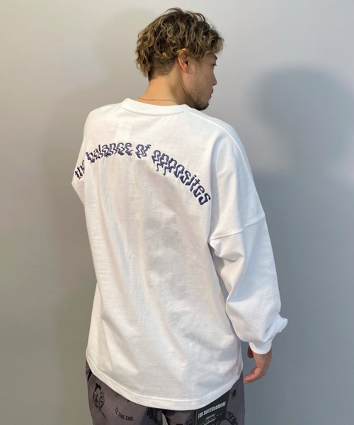 RVCA(ルーカ)の「RVCA/ルーカ ルーズシルエット バックプリントロンT BB041-059(Tシャツ/カットソー・メンズ・ホワイト/ブラック/イエロー・S/M/L)」の11枚目の写真