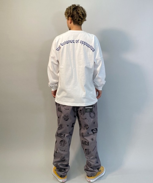 RVCA(ルーカ)の「RVCA/ルーカ ルーズシルエット バックプリントロンT BB041-059(Tシャツ/カットソー・メンズ・ホワイト/ブラック/イエロー・S/M/L)」の10枚目の写真