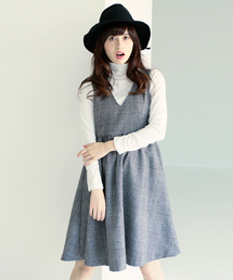 Another Edition | 2WAYグレンチェックワンピース/AE 2WAY ｸﾞﾚﾝCHK OP(ワンピース)