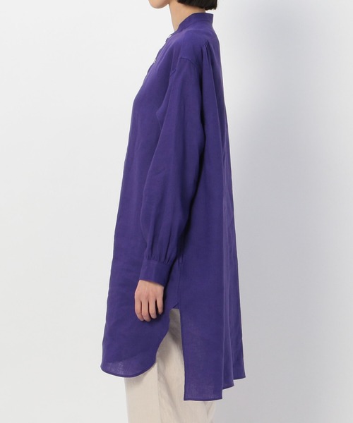 ORCIVAL（オーシバル）の「◇【ORCIVAL】〈別注〉リネンバンドカラーシャツ WOMEN（シャツ/ブラウス・レディース・サックスブルー/ピンク/チャコール/ラベンダー・1）」の12枚目の写真