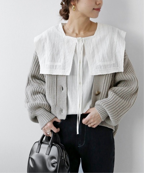 JOURNAL STANDARD - 【新品タグ付】コットンドビースクエアカラーレースブラウス JOURNAL STANDARD relume（ジャーナルスタンダード レリューム