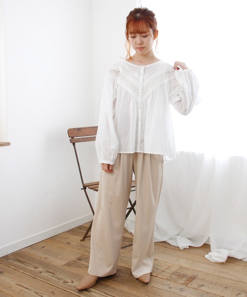 Crisp（クリスプ）の「マットサテンラフパンツ（その他パンツ・レディース・ベージュ/グレー/ブルー・FREE）」の15枚目の写真