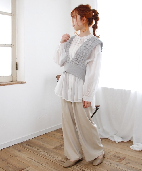 Crisp（クリスプ）の「マットサテンラフパンツ（その他パンツ・レディース・ベージュ/グレー/ブルー・FREE）」の17枚目の写真