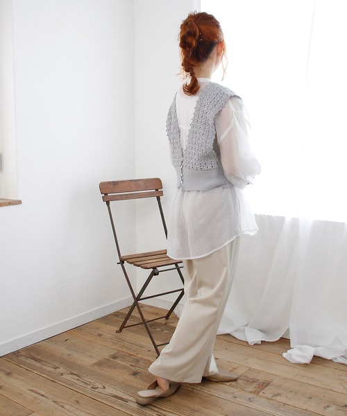 Crisp（クリスプ）の「マットサテンラフパンツ（その他パンツ・レディース・ベージュ/グレー/ブルー・FREE）」の18枚目の写真