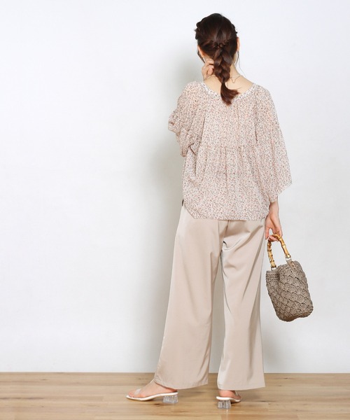 Crisp（クリスプ）の「マットサテンラフパンツ（その他パンツ・レディース・ベージュ/グレー/ブルー・FREE）」の7枚目の写真