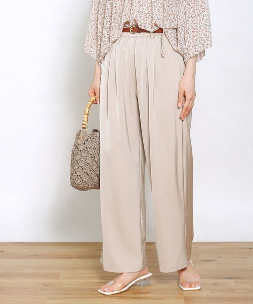 Crisp（クリスプ）の「マットサテンラフパンツ（その他パンツ・レディース・ベージュ/グレー/ブルー・FREE）」の8枚目の写真