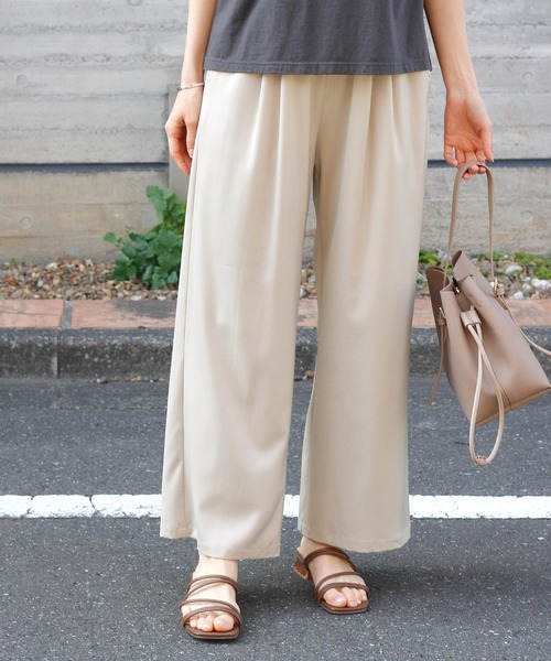 Crisp（クリスプ）の「マットサテンラフパンツ（その他パンツ・レディース・ベージュ/グレー/ブルー・FREE）」の11枚目の写真