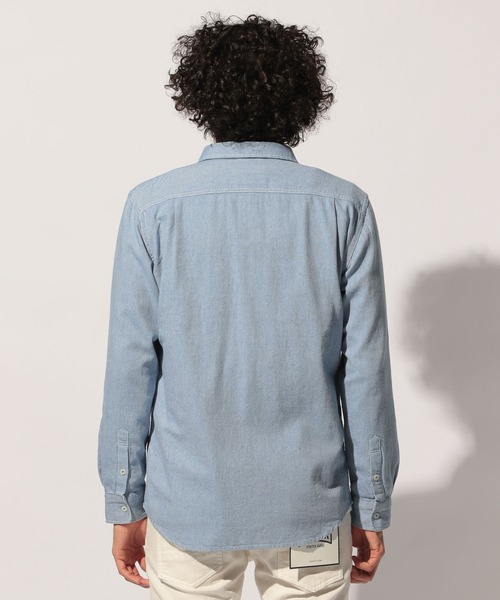 BAYFLOW(ベイフロー)の「シャンブレーシャツ(シャツ/ブラウス・メンズ・ホワイト/サックスブルー/インディゴブルー・MEDIUM/LARGE)」の10枚目の写真
