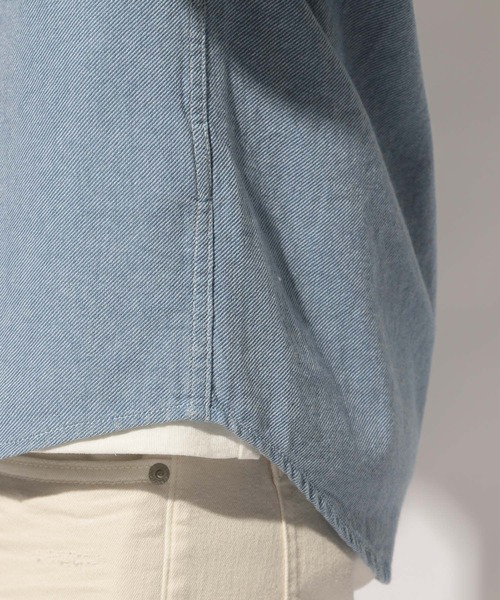 BAYFLOW(ベイフロー)の「シャンブレーシャツ(シャツ/ブラウス・メンズ・ホワイト/サックスブルー/インディゴブルー・MEDIUM/LARGE)」の15枚目の写真