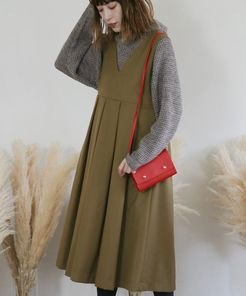 KBF（ケイビーエフ）の「サロペットスカート（ジャンパースカート・レディース・ネイビー・ONE）」の13枚目の写真