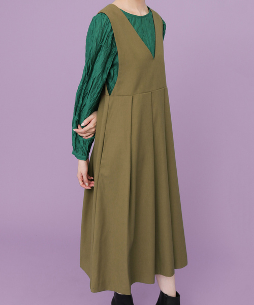 KBF（ケイビーエフ）の「サロペットスカート（ジャンパースカート・レディース・ネイビー・ONE）」の14枚目の写真