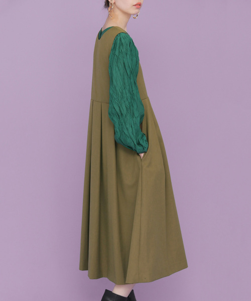 KBF（ケイビーエフ）の「サロペットスカート（ジャンパースカート・レディース・ネイビー・ONE）」の2枚目の写真