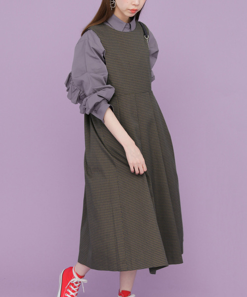 KBF（ケイビーエフ）の「サロペットスカート（ジャンパースカート・レディース・ネイビー・ONE）」の7枚目の写真