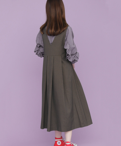 KBF（ケイビーエフ）の「サロペットスカート（ジャンパースカート・レディース・ネイビー・ONE）」の8枚目の写真