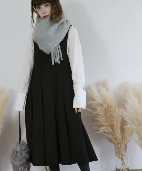 KBF（ケイビーエフ）の「サロペットスカート（ジャンパースカート・レディース・ネイビー・ONE）」の10枚目の写真