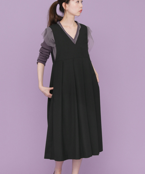 KBF（ケイビーエフ）の「サロペットスカート（ジャンパースカート・レディース・ネイビー・ONE）」の12枚目の写真