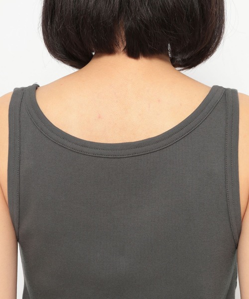 niko and...（ニコアンド）の「スーピマコットンテレコタンク（タンクトップ・レディース・ナチュラル/イエロー/ラベンダー/チャコール/ライトグレー/ブルー/マスタード/グリーン/ライトグリーン/オレンジ・MEDIUM/LARGE/SMALL）」の22枚目の写真