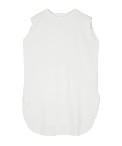 UR'S(ユアーズ)の「シルケットチュニックタンク(キャミソール・レディース・オフホワイト/ライトグレー/チャコール/ブラック・S/M/PS(XS-S))」の5枚目の写真