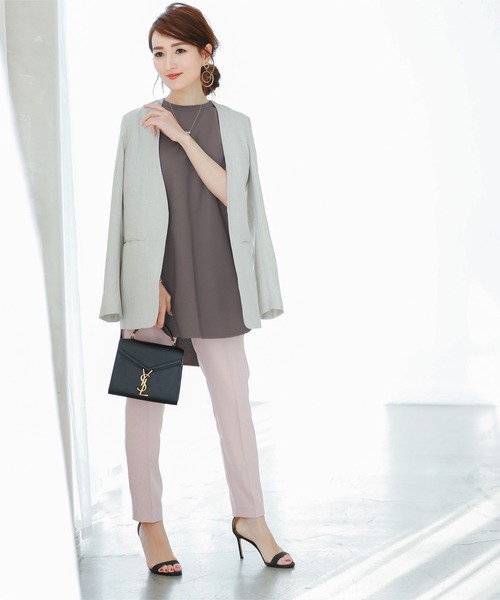 UR'S(ユアーズ)の「シルケットチュニックタンク(キャミソール・レディース・オフホワイト/ライトグレー/チャコール/ブラック・S/M/PS(XS-S))」の18枚目の写真