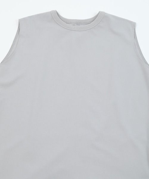 UR'S(ユアーズ)の「シルケットチュニックタンク(キャミソール・レディース・オフホワイト/ライトグレー/チャコール/ブラック・S/M/PS(XS-S))」の9枚目の写真