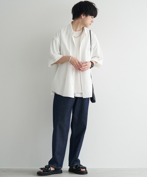 MICRO SPAN BASIC WIDE H/S SHIRT（シャツ/ブラウス）｜WYM LIDNM