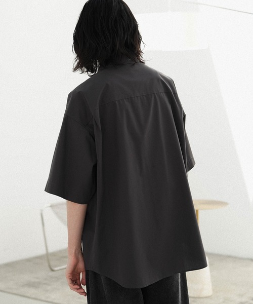 トップス NEW BASIC MICRO SPAN BOX H/S SHIRT MICRO SPAN BASIC WIDE H/S SHIRT（シャツ/ブラウス）｜WYM