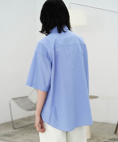 トップス NEW BASIC MICRO SPAN BOX H/S SHIRT MICRO SPAN BASIC WIDE H/S SHIRT（シャツ/ブラウス）｜WYM