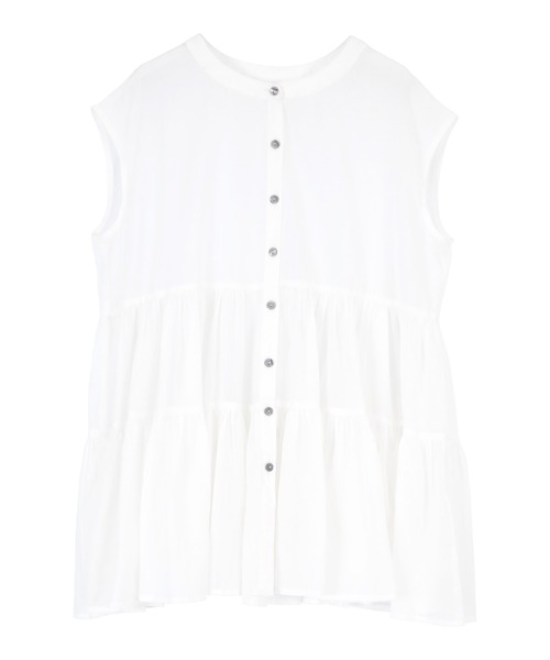 titivate（ティティベイト）の「ｼｱｰﾃｨｱｰﾄﾞﾌﾚﾝﾁｽﾘｰﾌﾞﾌﾞﾗｳｽ（シャツ/ブラウス・レディース・オフホワイト/ベージュ/ピンク/ブラック・FREE）」の12枚目の写真