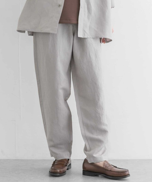 URBAN RESEARCH（アーバンリサーチ）の「UR TECH+抗菌 高機能リネンレーヨン イージーパンツ（その他パンツ・メンズ・グレー系その他/チャコールグレー/ブルー系その他・MEDIUM/LARGE）」の11枚目の写真