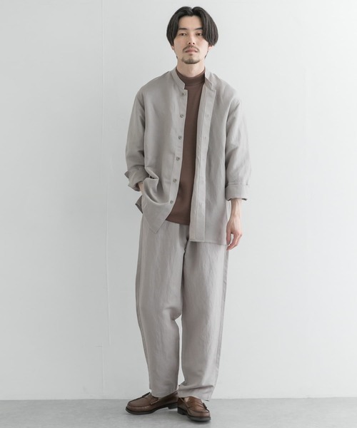 URBAN RESEARCH（アーバンリサーチ）の「UR TECH+抗菌 高機能リネンレーヨン イージーパンツ（その他パンツ・メンズ・グレー系その他/チャコールグレー/ブルー系その他・MEDIUM/LARGE）」の15枚目の写真