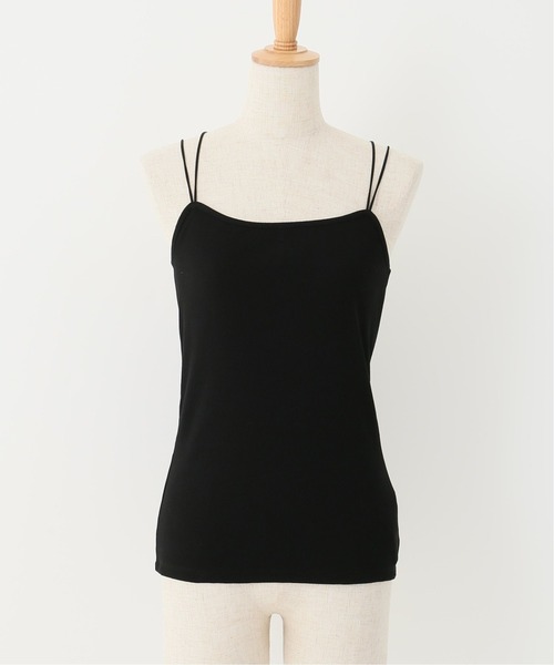 Spick & Span(スピックアンドスパン)の「ビンテージリブクロスストラップキャミ◆(キャミソール・レディース・ブラック/ベージュ/カーキ・FREE)」の2枚目の写真