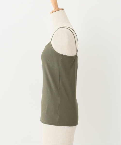 Spick & Span(スピックアンドスパン)の「ビンテージリブクロスストラップキャミ◆(キャミソール・レディース・ブラック/ベージュ/カーキ・FREE)」の6枚目の写真