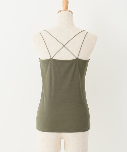 Spick & Span(スピックアンドスパン)の「ビンテージリブクロスストラップキャミ◆(キャミソール・レディース・ブラック/ベージュ/カーキ・FREE)」の15枚目の写真