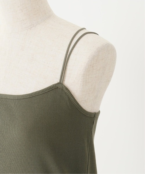 Spick & Span(スピックアンドスパン)の「ビンテージリブクロスストラップキャミ◆(キャミソール・レディース・ブラック/ベージュ/カーキ・FREE)」の17枚目の写真