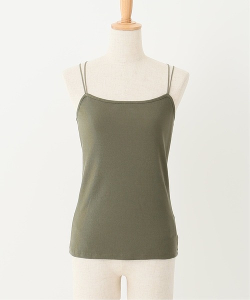 Spick & Span(スピックアンドスパン)の「ビンテージリブクロスストラップキャミ◆(キャミソール・レディース・ブラック/ベージュ/カーキ・FREE)」の18枚目の写真