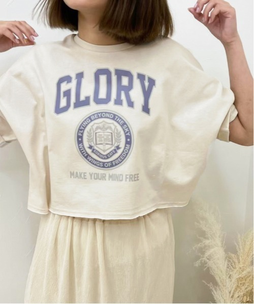 apres jour clair（アプレジュールクレア）の「【apres jour clair】カレッジロゴTシャツ【ZOZOTOWN限定アイテム】（Tシャツ/カットソー・レディース・アイボリー/オフホワイト/その他/ベージュ・X-LARGE/フリー）」の3枚目の写真