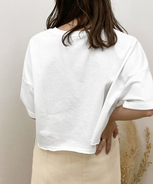 apres jour clair（アプレジュールクレア）の「【apres jour clair】カレッジロゴTシャツ【ZOZOTOWN限定アイテム】（Tシャツ/カットソー・レディース・アイボリー/オフホワイト/その他/ベージュ・X-LARGE/フリー）」の7枚目の写真