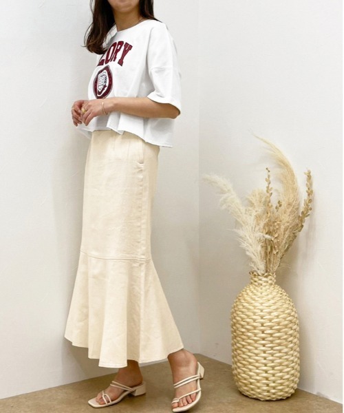 apres jour clair（アプレジュールクレア）の「【apres jour clair】カレッジロゴTシャツ【ZOZOTOWN限定アイテム】（Tシャツ/カットソー・レディース・アイボリー/オフホワイト/その他/ベージュ・X-LARGE/フリー）」の8枚目の写真