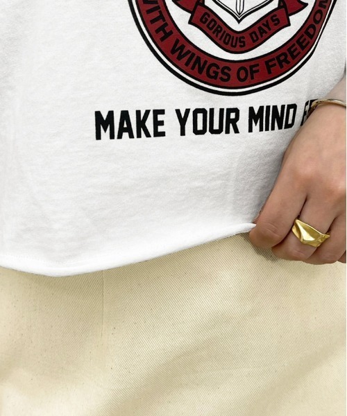 apres jour clair（アプレジュールクレア）の「【apres jour clair】カレッジロゴTシャツ【ZOZOTOWN限定アイテム】（Tシャツ/カットソー・レディース・アイボリー/オフホワイト/その他/ベージュ・X-LARGE/フリー）」の15枚目の写真