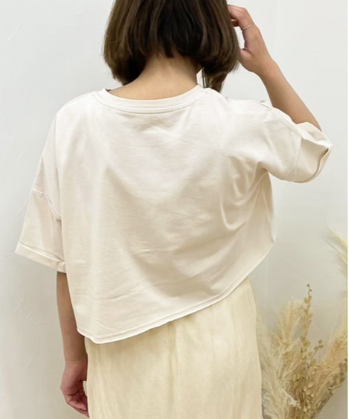 apres jour clair（アプレジュールクレア）の「【apres jour clair】カレッジロゴTシャツ【ZOZOTOWN限定アイテム】（Tシャツ/カットソー・レディース・アイボリー/オフホワイト/その他/ベージュ・X-LARGE/フリー）」の19枚目の写真