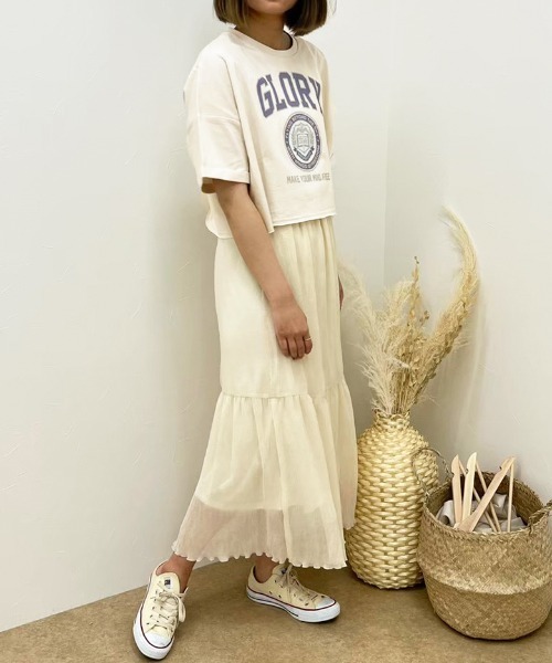 apres jour clair（アプレジュールクレア）の「【apres jour clair】カレッジロゴTシャツ【ZOZOTOWN限定アイテム】（Tシャツ/カットソー・レディース・アイボリー/オフホワイト/その他/ベージュ・X-LARGE/フリー）」の21枚目の写真