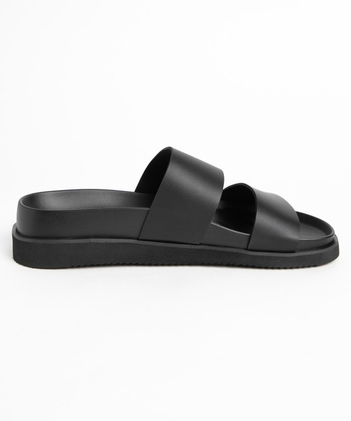 WEGO（ウィゴー）の「WEGO/PUダブルベルトサンダル（サンダル・メンズ・ブラック・LARGE/MEDIUM）」の6枚目の写真