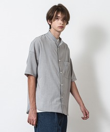 SLICK | リフラックスボイルドロップショルダーバンドカラーシャツ(シャツ/ブラウス)