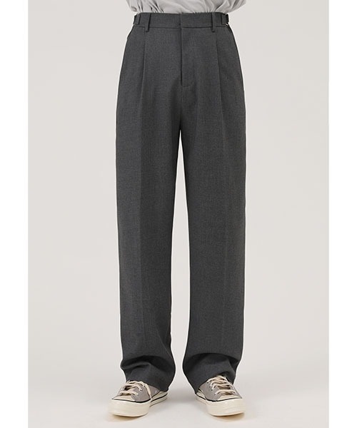 MASONPRINCE(メイソンプリンス)の「【MASONPRINCE】Adjustable waist casual tuck slacks SK2030(スラックス・メンズ・ブラック/グレー・XL/L/M/S)」の7枚目の写真