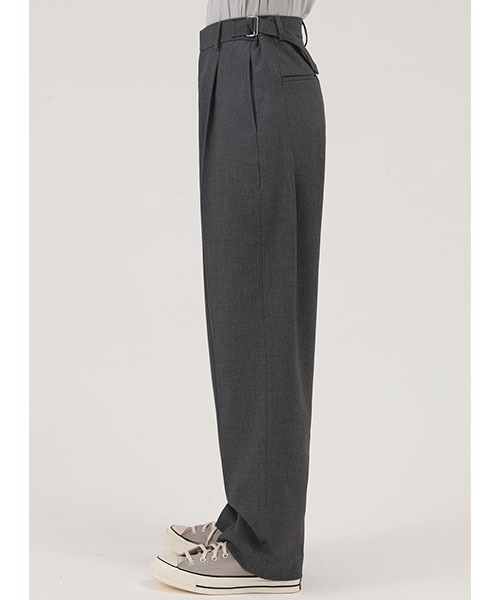 MASONPRINCE(メイソンプリンス)の「【MASONPRINCE】Adjustable waist casual tuck slacks SK2030(スラックス・メンズ・ブラック/グレー・XL/L/M/S)」の8枚目の写真
