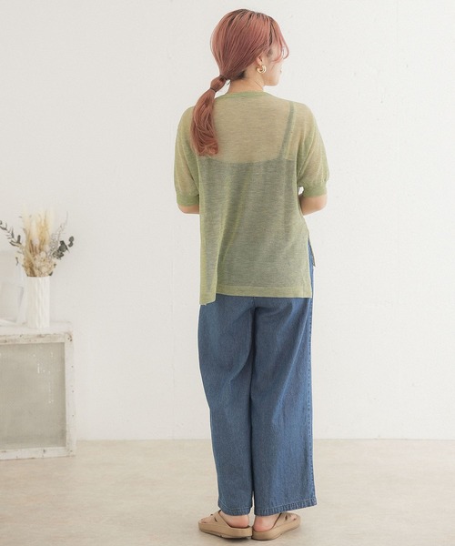 ITEMS URBANRESEARCH（アイテムズ アーバンリサーチ）の「ビスチェセットシアープルオーバー（ニット/セーター・レディース・チャコールグレー/ベージュ/グリーン・FREE）」の11枚目の写真